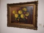 Bloemenstilleven in Gouden Lijst 80x100.cm, Antiek en Kunst, Kunst | Schilderijen | Klassiek, Ophalen