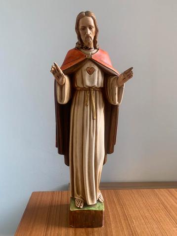Religieus beeld van Jezus, Heilig hart Atelier Spoor 45 cm. beschikbaar voor biedingen