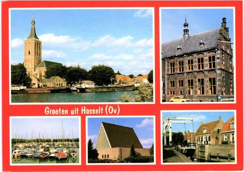 801153	Hasselt	 	 	Gelopen met postzegel, Verzamelen, Ansichtkaarten | Nederland, Gelopen, Overijssel, Ophalen of Verzenden