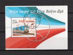 Treinblok Vietnam 1988 blok 65, Ophalen of Verzenden, Gestempeld, Treinen