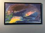 schilderij met vissen, Huis en Inrichting, Ophalen, 50 tot 75 cm, Zo goed als nieuw, Schilderij