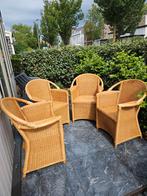 4 stoelen.  Echt rotan. Geen plastic rommel., Ophalen, Zo goed als nieuw, Rotan
