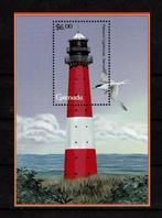 grenada pf blok vuurtorens architectuur lighthouses gebouwen, Ophalen of Verzenden, Postfris, Plaats of Gebouw
