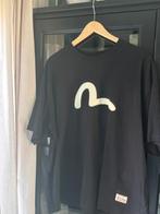 Evisu zwart shirt met opdruk. Maat M, Kleding | Heren, Ophalen, Zo goed als nieuw