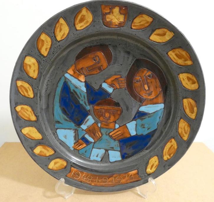 Wereldraad der kerken, jubileum wandbord, zeldzaam [1363], Antiek en Kunst, Antiek | Religie, Ophalen