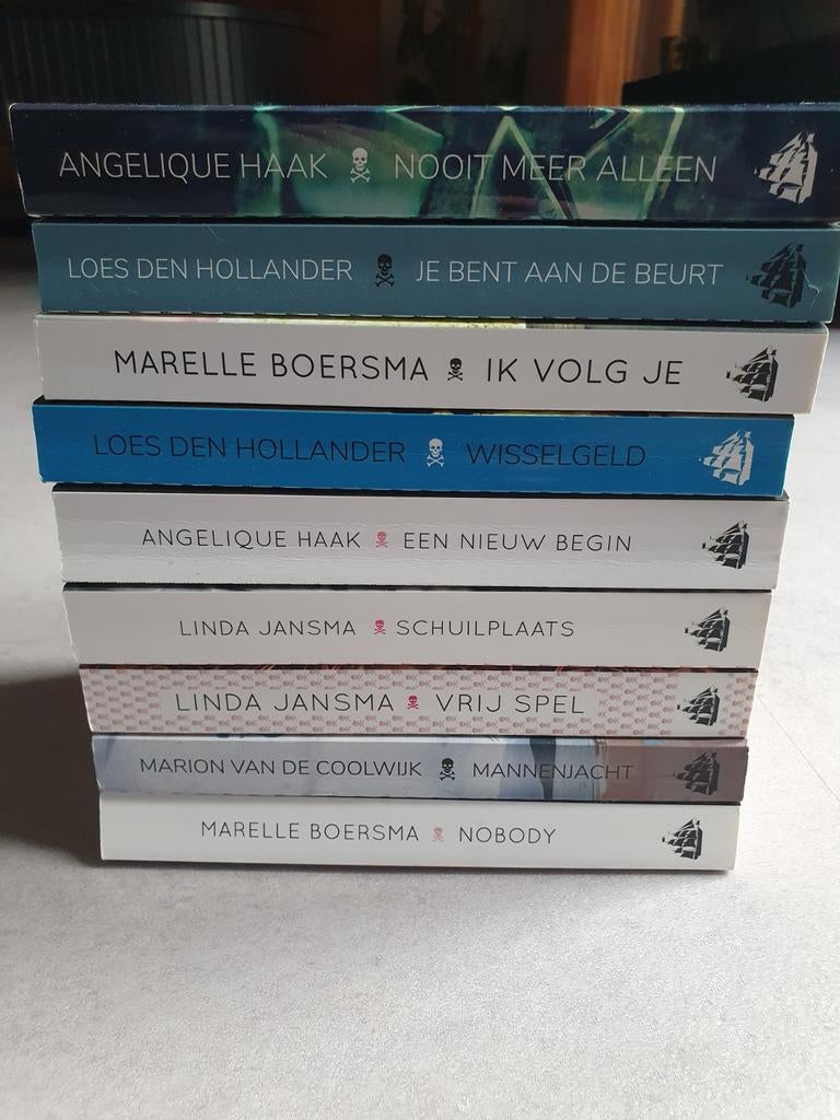 9 spannende thrillers van de Crime Compagnie, Ophalen of Verzenden