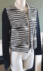 Cop. Copine zwart wit zomer jas mt S 36 jack jasje streep, Verzenden, Zo goed als nieuw, Maat 36 (S), Zwart