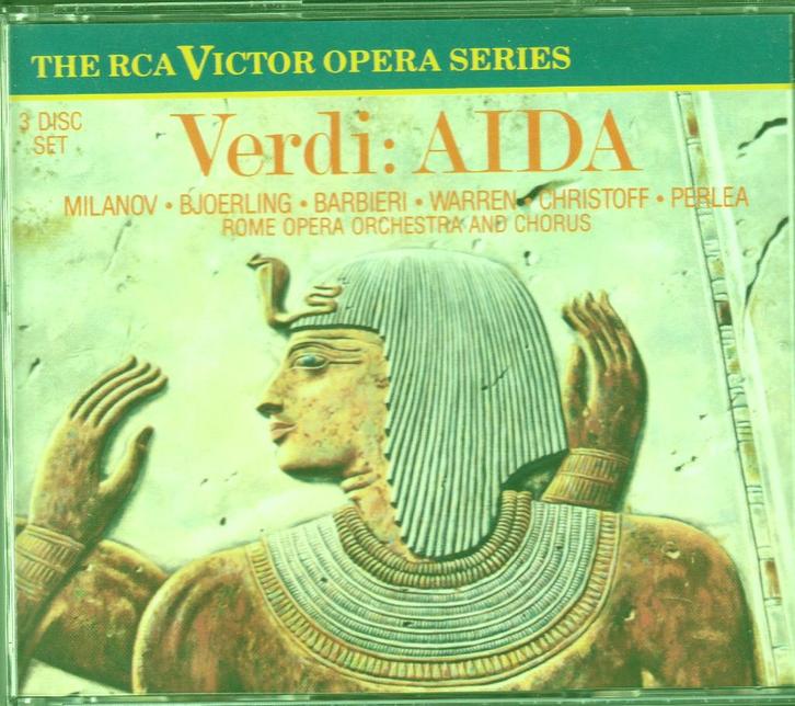 Verdi, 2 uitvoeringen van Aida, Cd's en Dvd's, Cd's | Klassiek, Gebruikt, Opera of Operette, Romantiek, Boxset, Ophalen of Verzenden