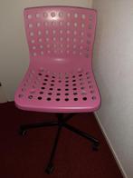 Bureaustoel roze/zwart, Ophalen, Zo goed als nieuw, Roze, Bureaustoel
