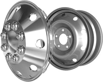 Wieldoppen 15 Inch Fiat Ducato of Mercedes CHROOM Extra bol