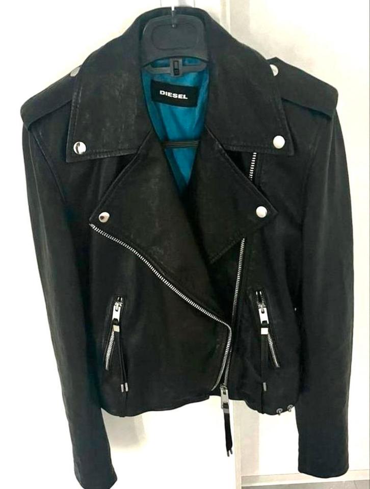 Leren jas (S), Kleding | Dames, Jassen | Winter, Zo goed als nieuw, Zwart, Ophalen of Verzenden