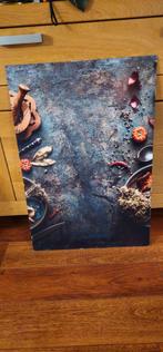 Dibond / alupanel plaat met kruiden tafereel 55x80,5, Ophalen of Verzenden