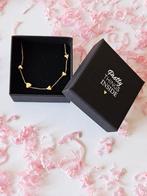 Ketting stainless steel met hartjes zilver goud nieuw, Ophalen of Verzenden, Nieuw, Goud, Overige materialen