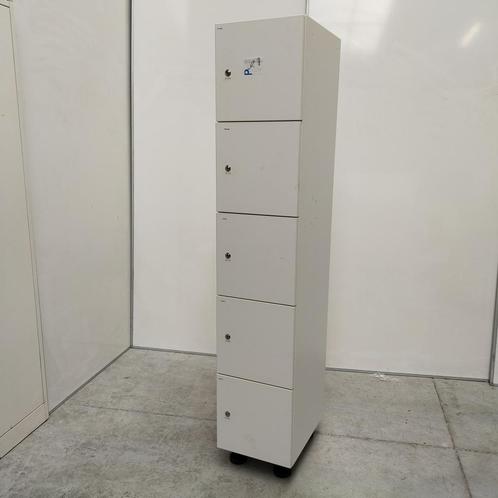 5-deurs houten locker - 185x55x48 cm, Huis en Inrichting, Kasten | Lockerkasten, Gebruikt