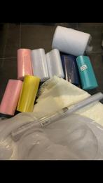 Partij tule, kant en organza, 120 cm of meer, 200 cm of meer, Ophalen of Verzenden, Zo goed als nieuw