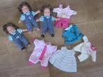 Drie kleine poppen met een lotje kleertjes., Ophalen of Verzenden, Gebruikt, Pop