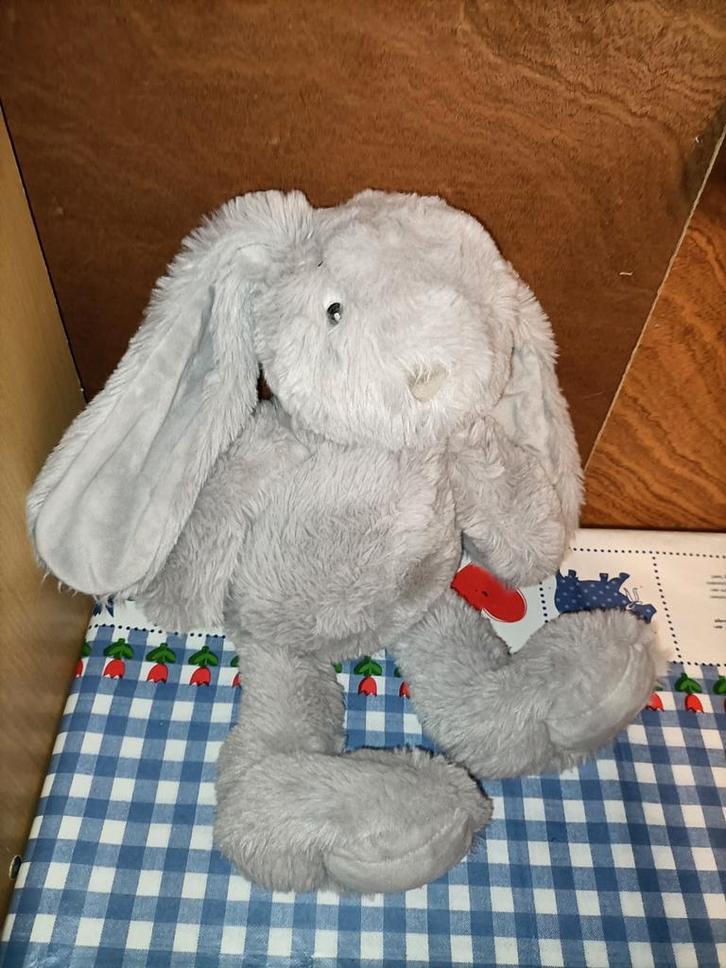 Grijs konijn knuffel Action ZD Trading 41 cm groot, Kinderen en Baby's, Speelgoed | Knuffels en Pluche, Konijn, Ophalen of Verzenden