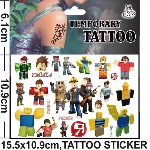 Tattoo Kids - Roblox - Tattoo - 1 Vel - XL - Kindertattoos, Hobby en Vrije tijd, Feestartikelen, Nieuw, Feestartikel, Verjaardag