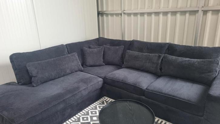 Zeer nette hoekbank Ribstof, Huis en Inrichting, Banken | Bankstellen, Zo goed als nieuw, Ophalen