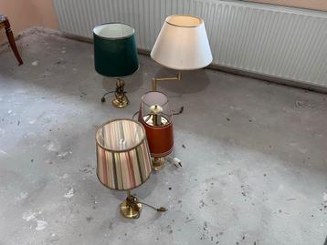 Vintage Tafellampen Set van 4 beschikbaar voor biedingen