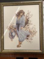 Te koop geborduurd schilderij, Ophalen of Verzenden, Gebruikt