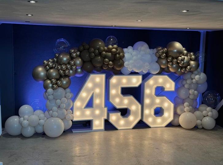 Lichtcijfers & Baby Blokken & Ballondecoratie Verhuur, Hobby en Vrije tijd, Feestartikelen | Verhuur, Nieuw, Verjaardag, Ophalen of Verzenden