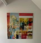 Schilderij kunstenaar abstract rood mensen kunst, Ophalen of Verzenden