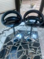 Moderne barkrukken set van 2, Huis en Inrichting, Barkrukken, Kunststof, Gebruikt, In hoogte verstelbaar, 60 tot 90 cm