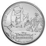 2022 Niue 1 oz Ag $2 Pirates o/t Caribbean Queen Anne's Rev., Ophalen of Verzenden, Zilver