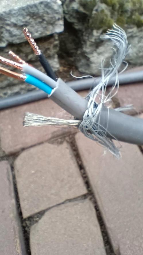 YMVK-as Grondkabel 4x2,5mm² - 13 Meter, Doe-het-zelf en Verbouw, Elektra en Kabels, Zo goed als nieuw, Kabel of Snoer, Ophalen of Verzenden