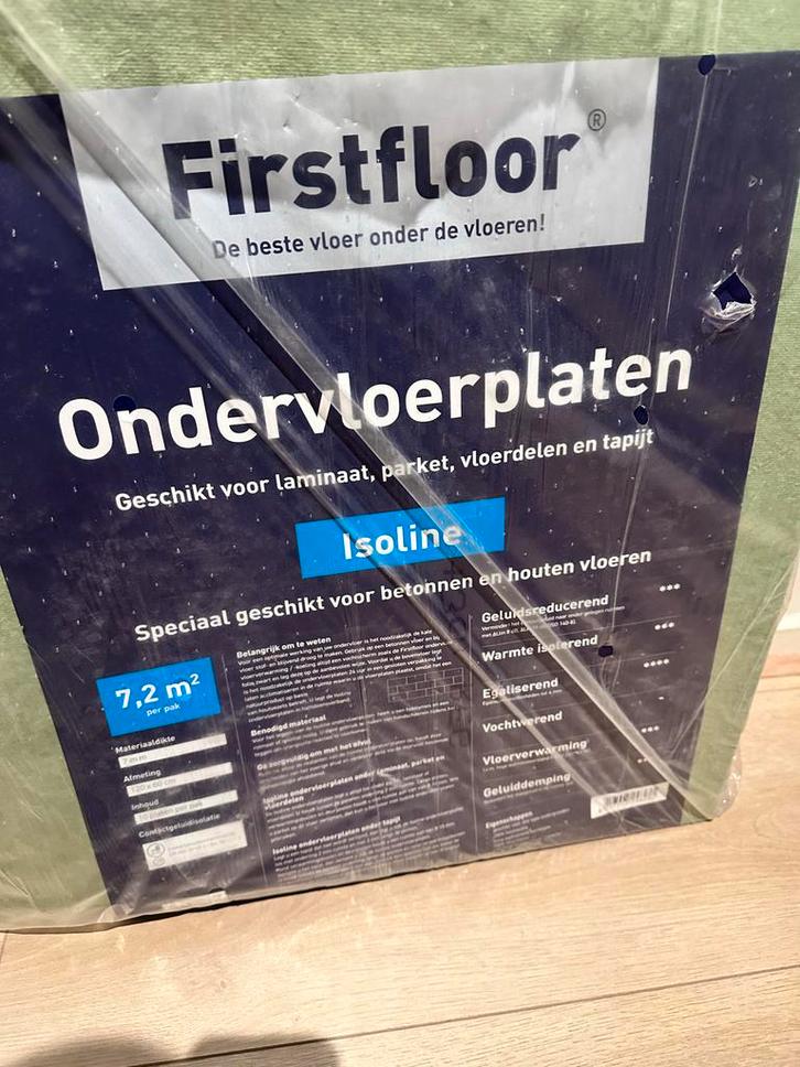Firstfloor Ondervloerplaten - 8 stuks over, Doe-het-zelf en Verbouw, Vloerdelen en Plavuizen, Nieuw, Vloerdelen of -planken, Overige materialen