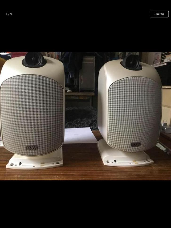 B&W speakers (Bowers&Wilkins), Audio, Tv en Foto, Luidsprekers, Gebruikt, Front, Rear of Stereo speakers, 60 tot 120 watt, Bowers & Wilkins (B&W)