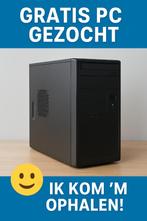 (GEZOCHT) Oude pc's/onderdelen (gratis ophalen), Computers en Software, Desktop Pc's, Ophalen, Onbekend