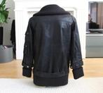 Prachtige Leren 2-Bizzy Jas (L) € 70,-, Kleding | Dames, Zwart, Maat 42/44 (L), Ophalen of Verzenden, Zo goed als nieuw