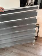 Grijs duo rolgordijn, Huis en Inrichting, Stoffering | Gordijnen en Lamellen, Ophalen, Gebruikt, 100 tot 150 cm, Duo rolgordijn