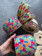 9 Oude papieren lampionnen kaarsje vintage feestverlichting, Ophalen of Verzenden