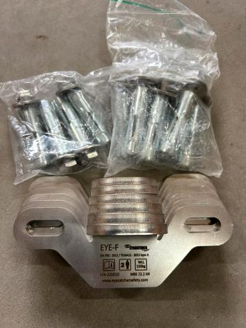 Falcon rvs ankerpunten M10 met betonankers (6 stuks). beschikbaar voor biedingen