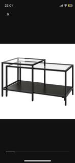 IKEA Bijzettafel Glas, Huis en Inrichting, Tafels | Salontafels, Gebruikt, Glas, Minder dan 50 cm, Rechthoekig
