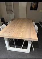 Tafel 200x100 inc stoelen, Huis en Inrichting, Tafels | Eettafels, 200 cm of meer, Zo goed als nieuw, Rechthoekig, 50 tot 100 cm