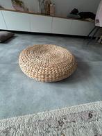 IKEA Rieten Poefje - Leuke Zitplek!, Minder dan 50 cm, Rond, Riet of Rotan, Ophalen of Verzenden