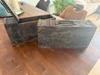 2 x WW1 munitiekisten MG08 Nederlands, Verzamelen, Ophalen of Verzenden, Landmacht, Nederland