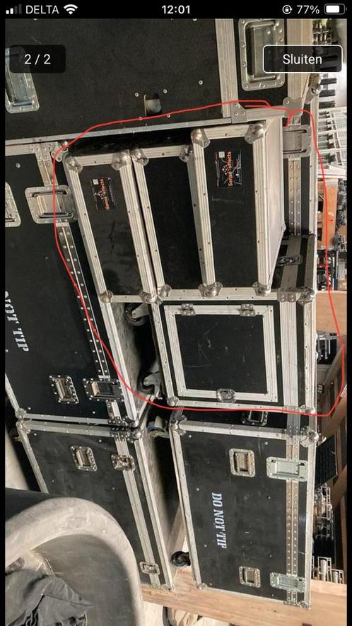 4 gebruikte flightcases, Muziek en Instrumenten, Behuizingen en Koffers, Gebruikt, Overige instrumenten, Flightcase, Ophalen of Verzenden