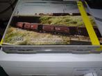 Minitrix Erz 1d display met 10 zelflossers, Gelijkstroom, Trix, Wagon, Ophalen of Verzenden