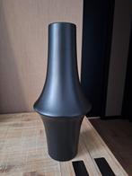 Mooie organische zwarte vaas, (organisch) japandi, 34 cm, Ophalen, Zwart, Aardewerk of Porselein, Zo goed als nieuw