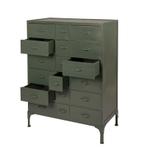 Industriële Metalen Ladekast Vintage Look Kast van IJzer, Industrieel, Retro, Vintage, Info@dehanzeherten.nl, De Hanze Herten BV