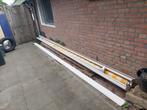 Electrisch zonnescherm geel 5m, Ophalen, Gebruikt, 450 cm of meer, Elektrisch