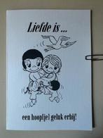 Geboortekaartje  Rinda 2-11-1995 , kaartje liefde is..., Verzamelen, Geboortekaartjes en Visitekaartjes, Ophalen of Verzenden