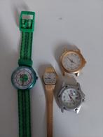 Horloges orient, esprit, slazenger en flikflak, Ophalen of Verzenden, Gebruikt, Groen, Jongen of Meisje