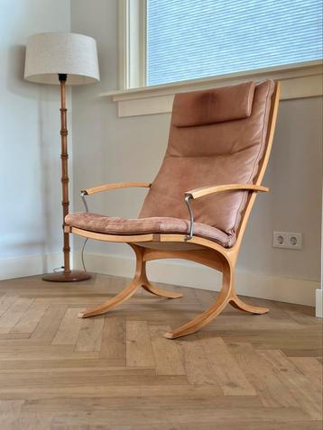 Vintage fauteuil Mogens Hansen Deens design leer jaren 50/60 beschikbaar voor biedingen