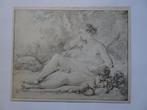 Lichtdruk naakte vrouw en kind Francois Boucher blindstempel, Verzenden
